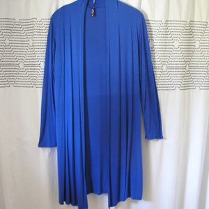JOHNNY Women long royal-blue Cardigan, long sleeves XL